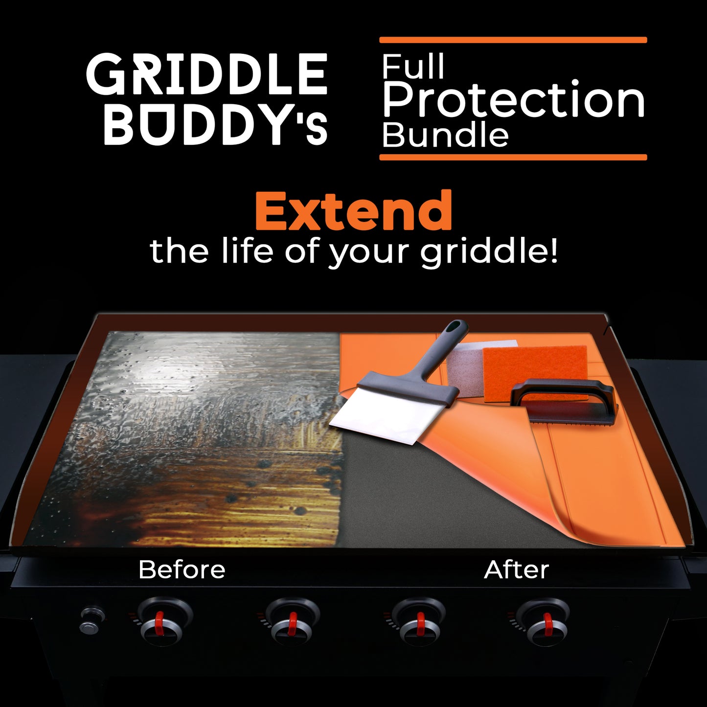 Griddle Buddy + Cleaning kit (BEST VALUE)