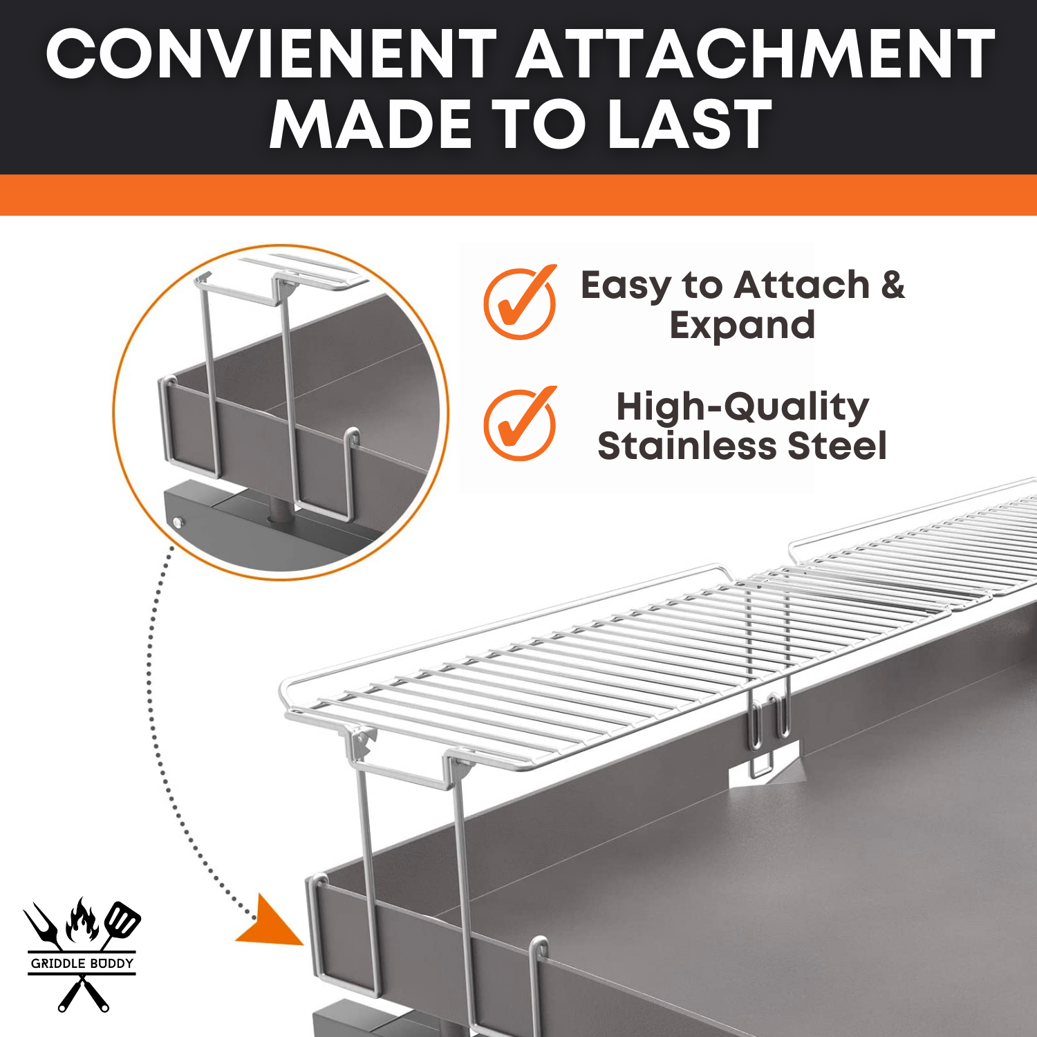 Behind Griddle Rack System Adjustable Warming Rack – griddlebuddy